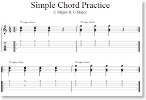 C & G MAJOR CHORD PRACTICE