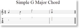 SIMPLE G MAJOR CHORD CLEFF